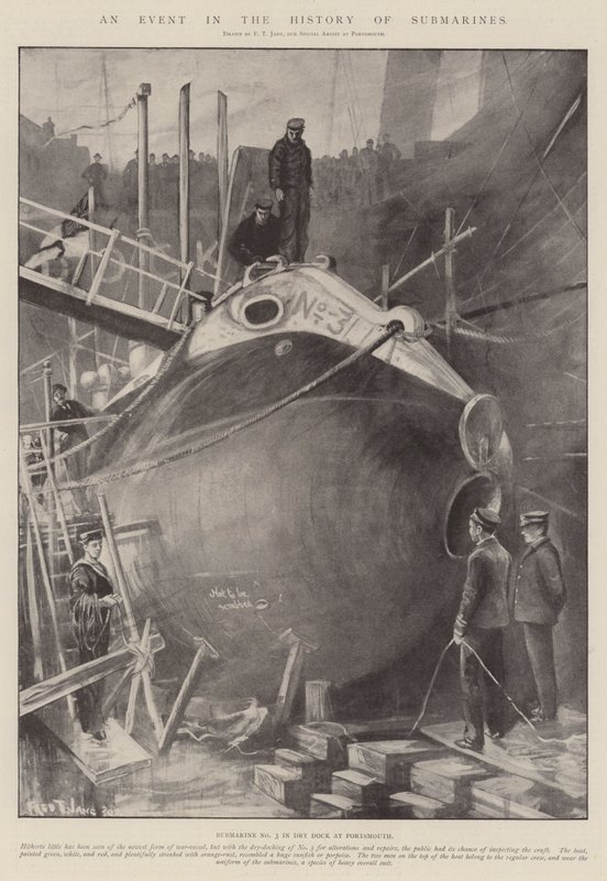 Um evento na história dos submarinos de Fred T. Jane