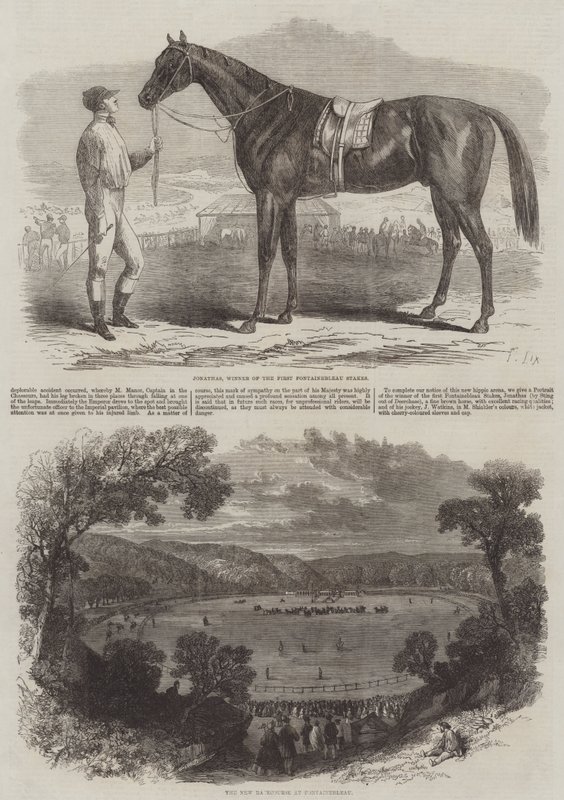Nova pista de corridas em Fontainebleau de Frederic Theodore Lix