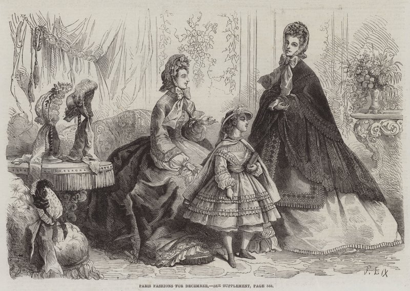 Paris moda para dezembro de Frederic Theodore Lix