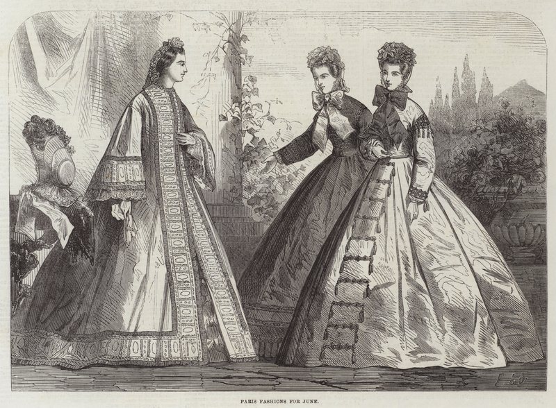 Modas de Paris para junho de Frederic Theodore Lix