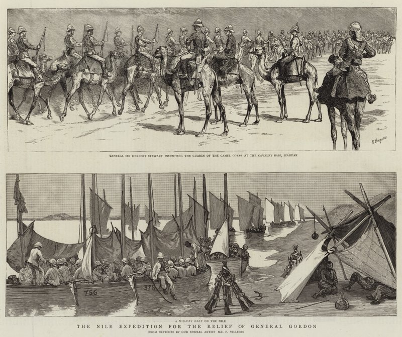 A Expedição do Nilo para o Socorro do General Gordon de Frederic Villiers
