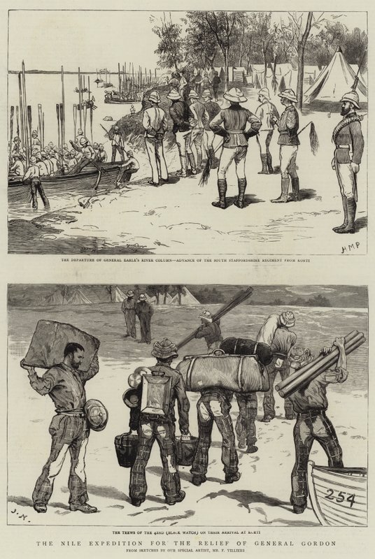 A Expedição do Nilo para o Socorro do General Gordon de Frederic Villiers