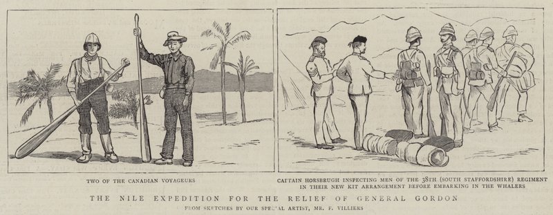 A Expedição do Nilo para o Socorro do General Gordon de Frederic Villiers