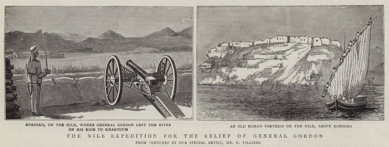 A Expedição do Nilo para o Socorro do General Gordon de Frederic Villiers
