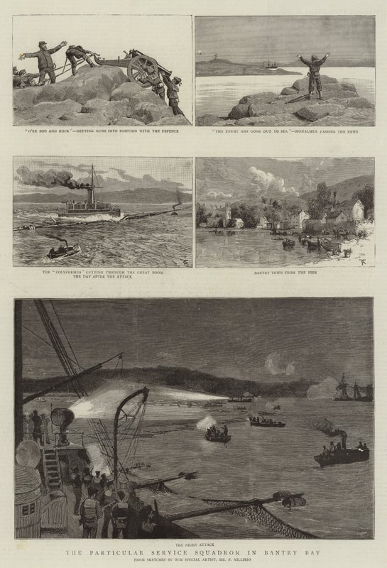 O Esquadrão de Serviço Particular em Bantry Bay de Frederic Villiers