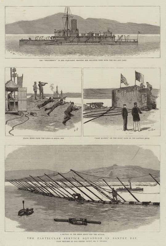 O Esquadrão de Serviço Particular em Bantry Bay de Frederic Villiers