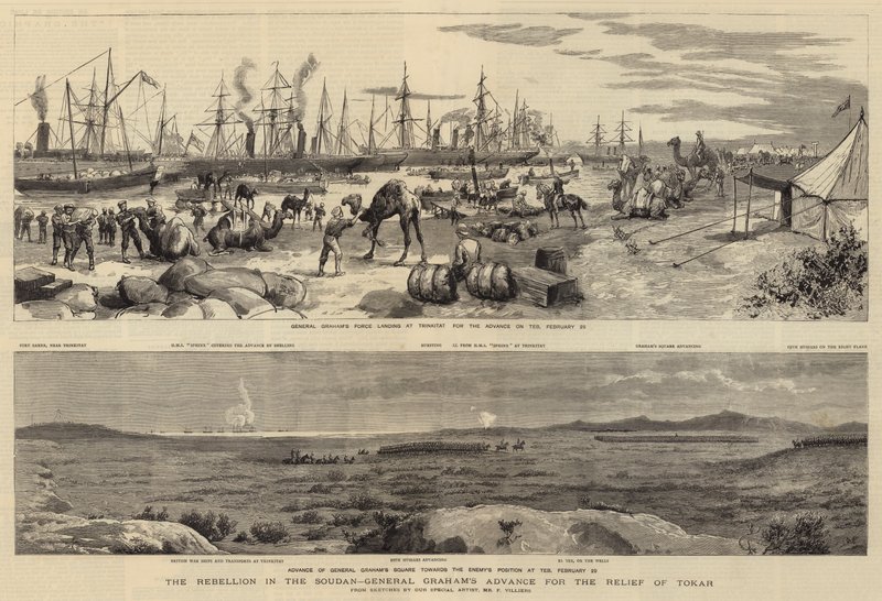 A Rebelião no Sudão, Avanço do General Graham para o Socorro de Tokar de Frederic Villiers