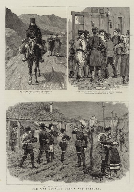 A guerra entre Servia e Bulgária de Frederic Villiers