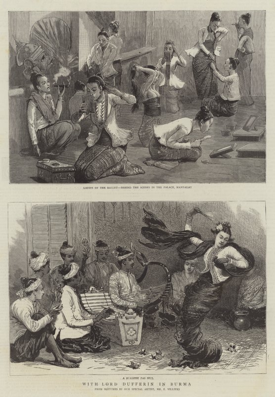 Com Lord Dufferin na Birmânia de Frederic Villiers