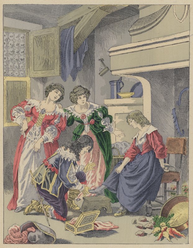 Cendrillon, Cinderela (cor litho) de Frederic Theodore (after) Lix