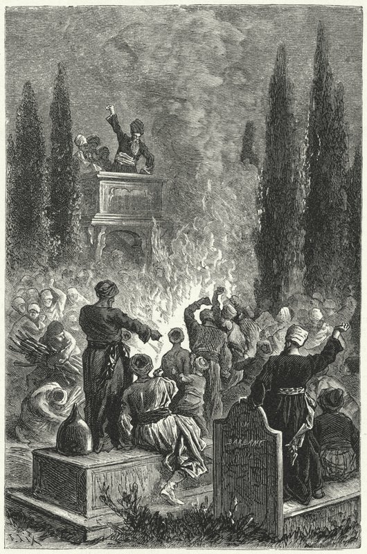 Reunião dos ismaelitas (gravura) de Frederic Theodore (after) Lix