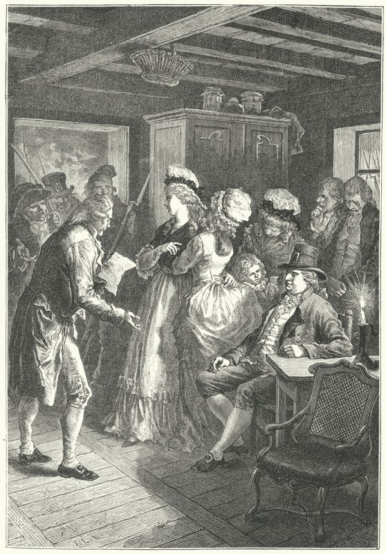 A prisão de Luís XVI e da sua família em Varennes de Frederic Theodore (after) Lix