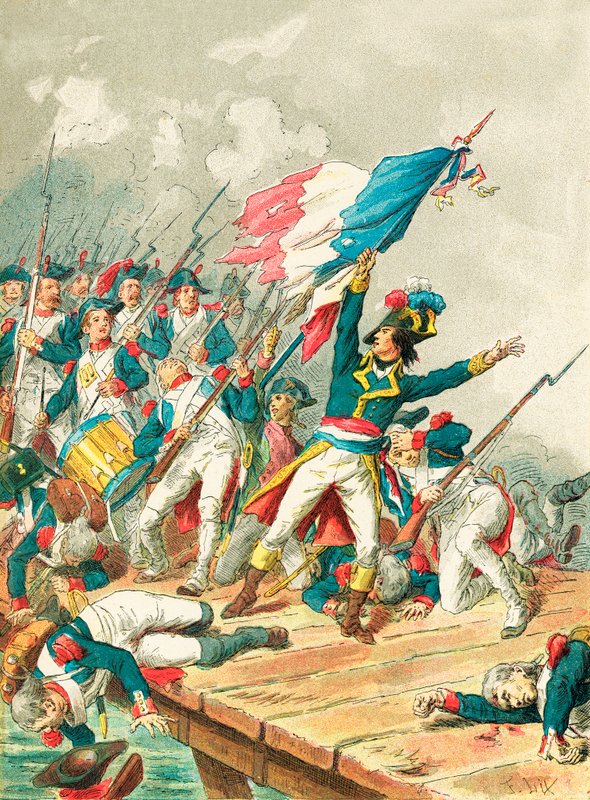 Napoleão Bonaparte em Pont D &39;Arcole de Frederic Theodore Lix