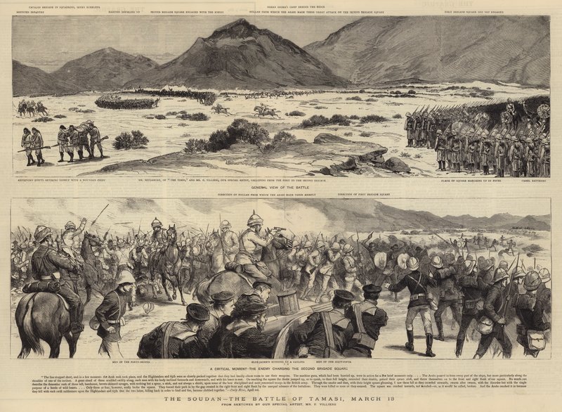 O Sudão, a Batalha de Tamasi, 13 de março de Frederic Villiers