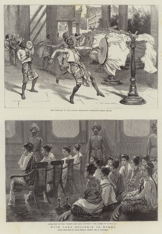 Com Lord Dufferin na Birmânia de Frederic Villiers