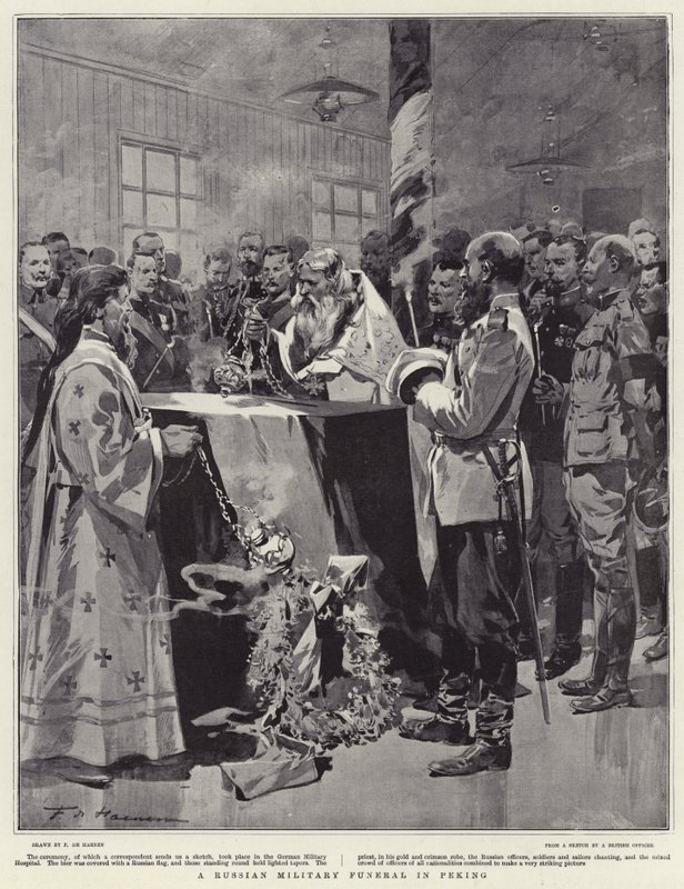 Um funeral militar russo em Pequim de Frederic de Haenen