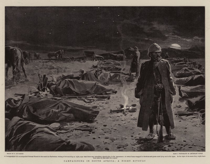 Campanha na África do Sul, A Night Bivouac de Frederic de Haenen