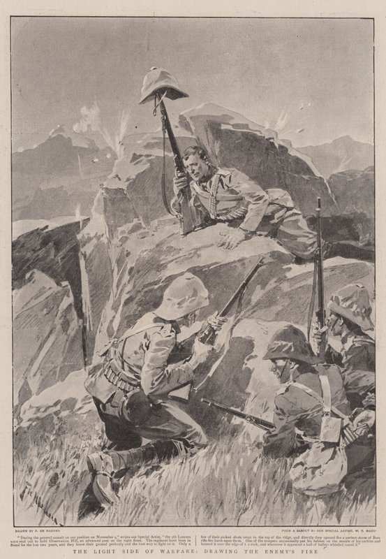 O Lado da Luz da Guerra, desenhando o Fogo do Inimigo de Frederic de Haenen