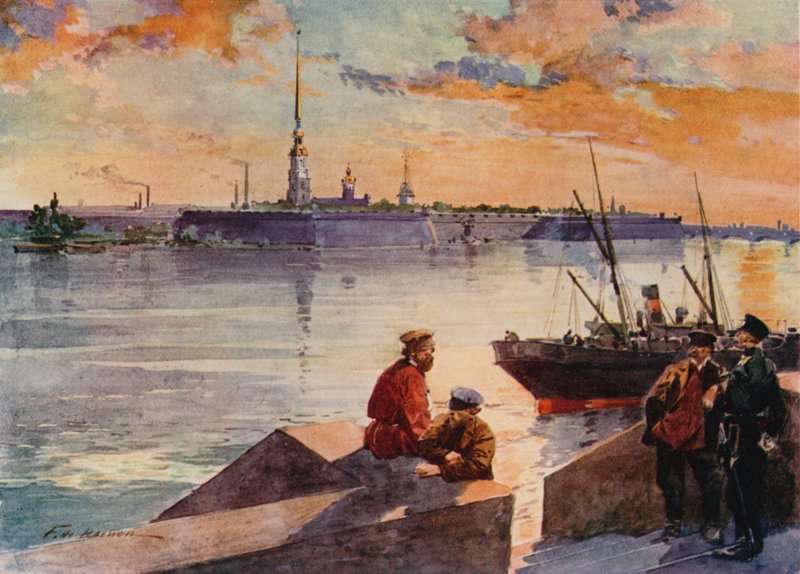 O Palácio Quay do Neva de Frederic de Haenen