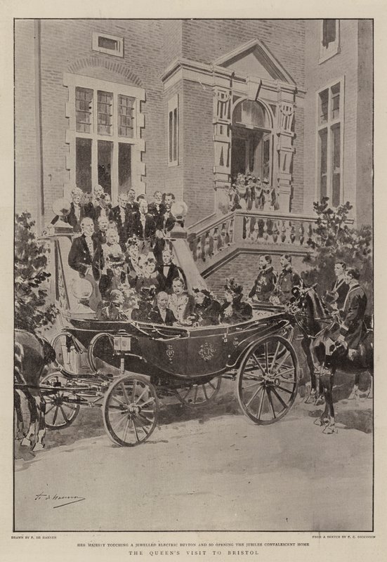 A visita da rainha a Bristol de Frederic de Haenen