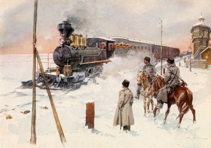 A estrada de ferro Transiberiana de Frederic de Haenen