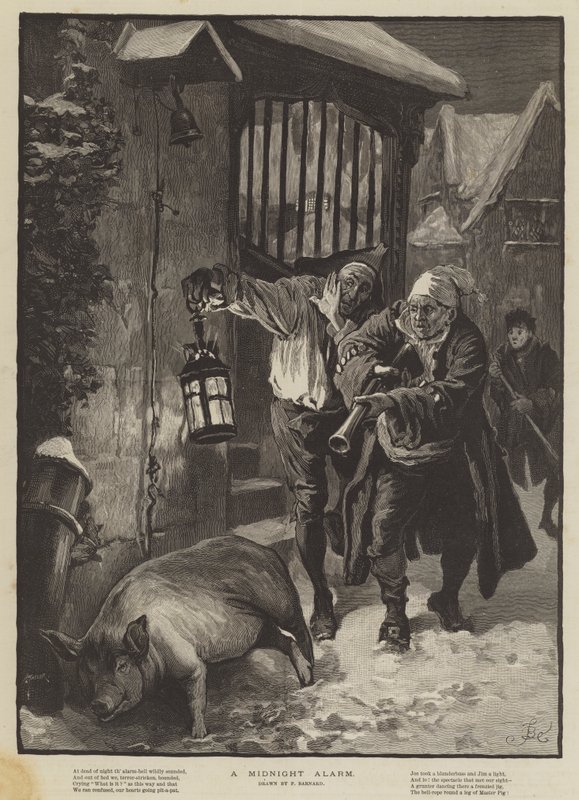 Um alarme da meia-noite de Frederick Barnard