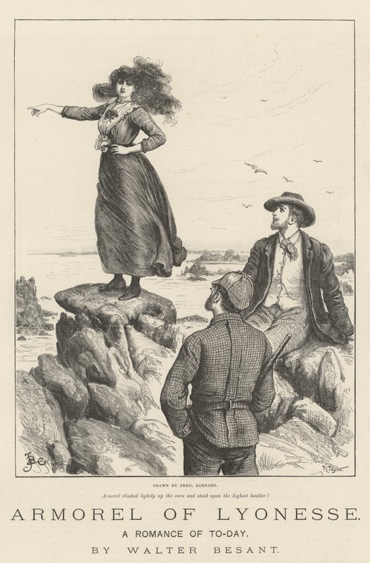 Armorel de Lyonesse, um romance de hoje, de Walter Besant de Frederick Barnard