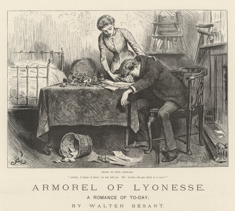 Armorel de Lyonesse, um romance de hoje, de Walter Besant de Frederick Barnard