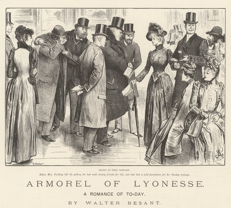 Armorel de Lyonesse, um romance de hoje, de Walter Besant de Frederick Barnard