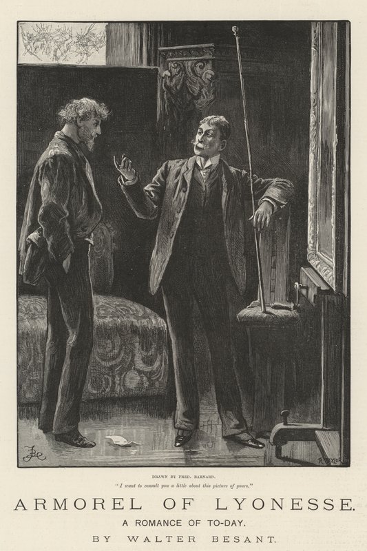 Armorel de Lyonesse, um romance de hoje, de Walter Besant de Frederick Barnard