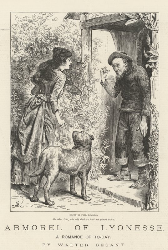 Armorel de Lyonesse, um romance de hoje, de Walter Besant de Frederick Barnard