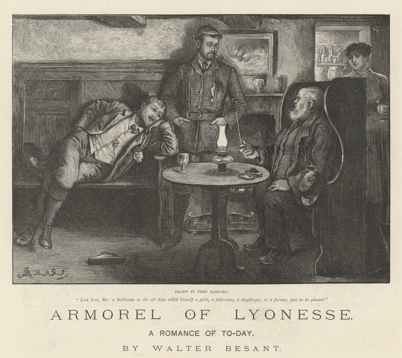 Armorel de Lyonesse, um romance de hoje, de Walter Besant de Frederick Barnard