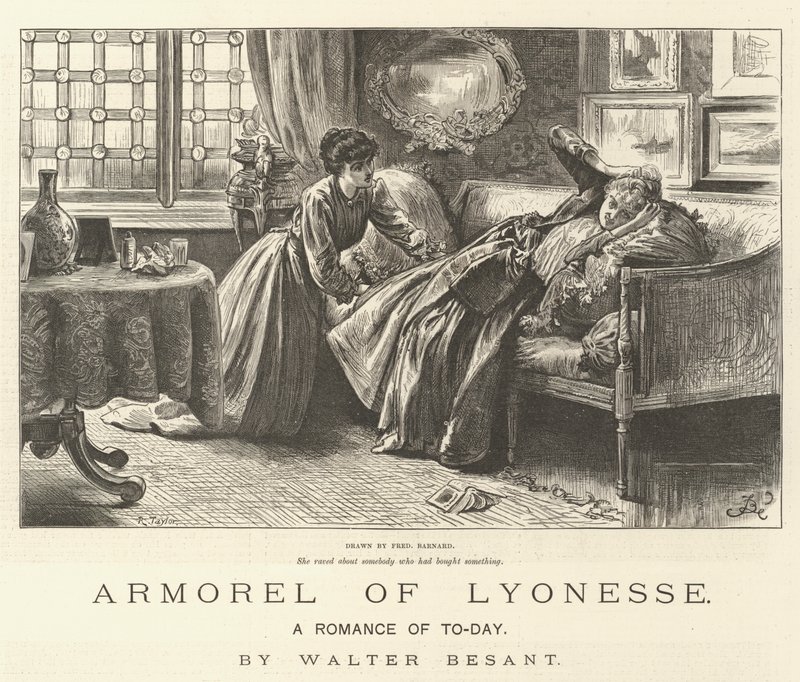 Armorel de Lyonesse, um romance de hoje, de Walter Besant de Frederick Barnard