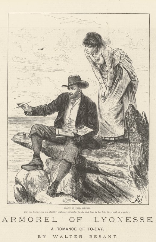 Armorel de Lyonesse, um romance de hoje, de Walter Besant de Frederick Barnard