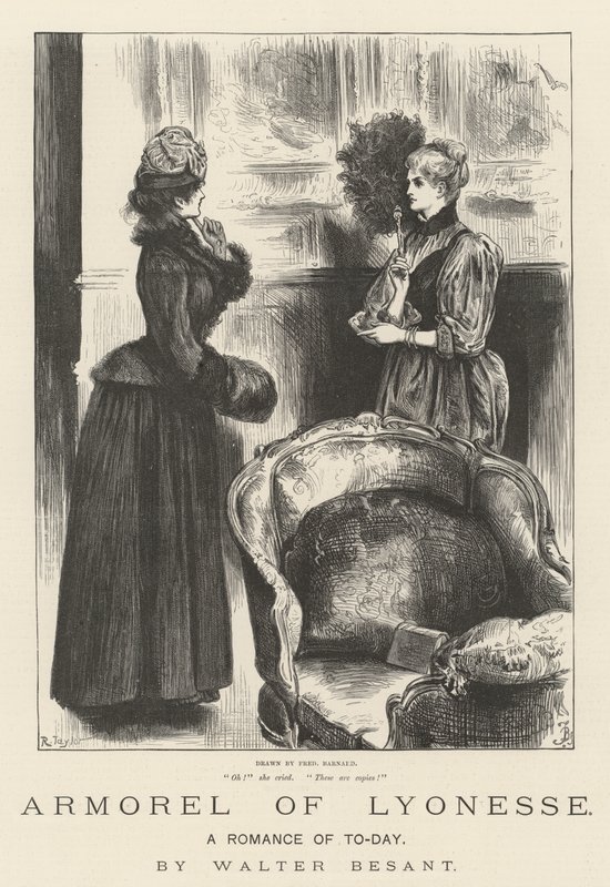 Armorel de Lyonesse, um romance de hoje, de Walter Besant de Frederick Barnard