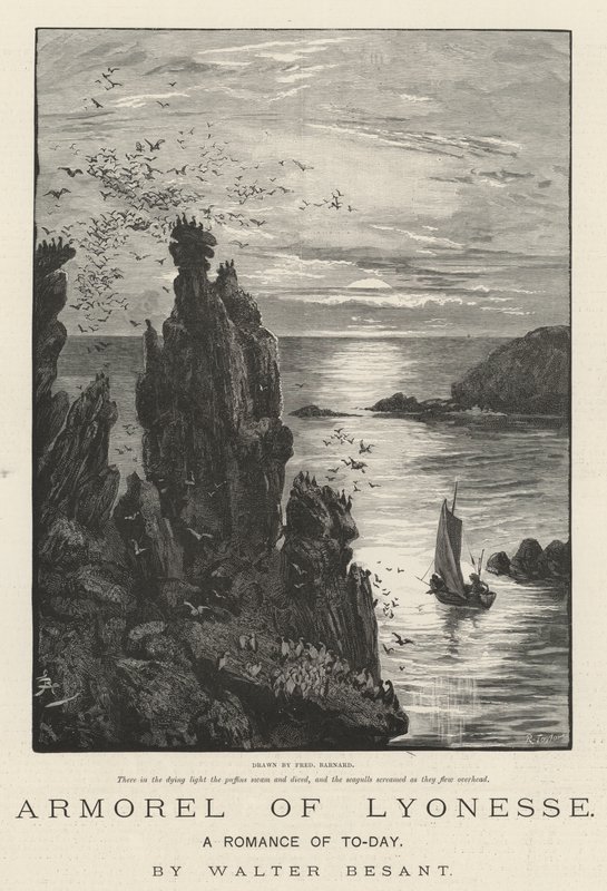 Armorel de Lyonesse, um romance de hoje, de Walter Besant de Frederick Barnard