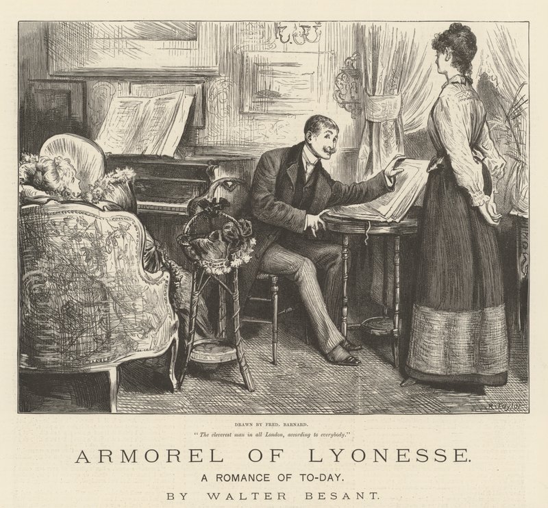 Armorel de Lyonesse, um romance de hoje, de Walter Besant de Frederick Barnard