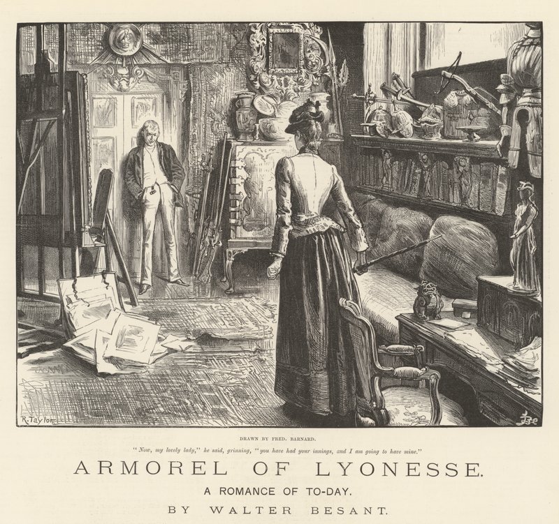 Armorel de Lyonesse, um romance de hoje, de Walter Besant de Frederick Barnard