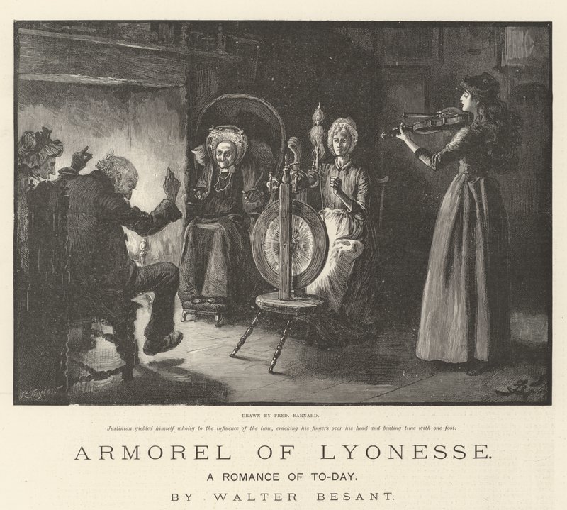 Armorel de Lyonesse, um romance de hoje, de Walter Besant de Frederick Barnard
