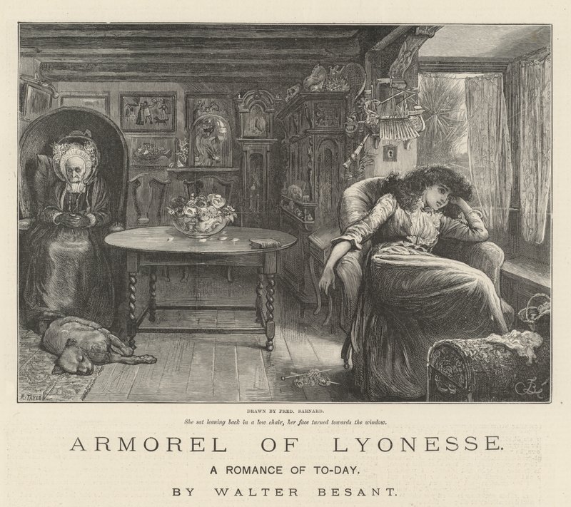 Armorel de Lyonesse, um romance de hoje, de Walter Besant de Frederick Barnard