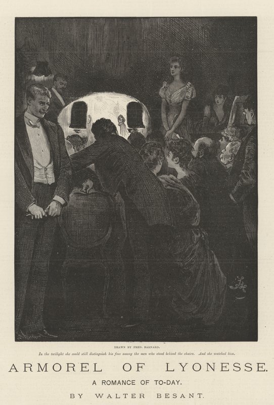 Armorel de Lyonesse, um romance de hoje, de Walter Besant de Frederick Barnard