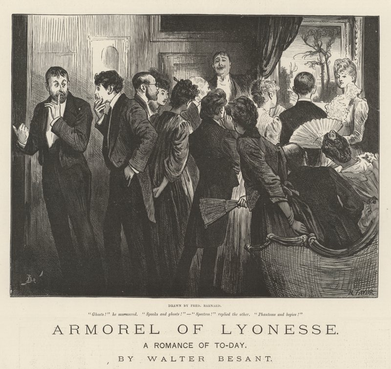 Armorel de Lyonesse, um romance de hoje, de Walter Besant de Frederick Barnard