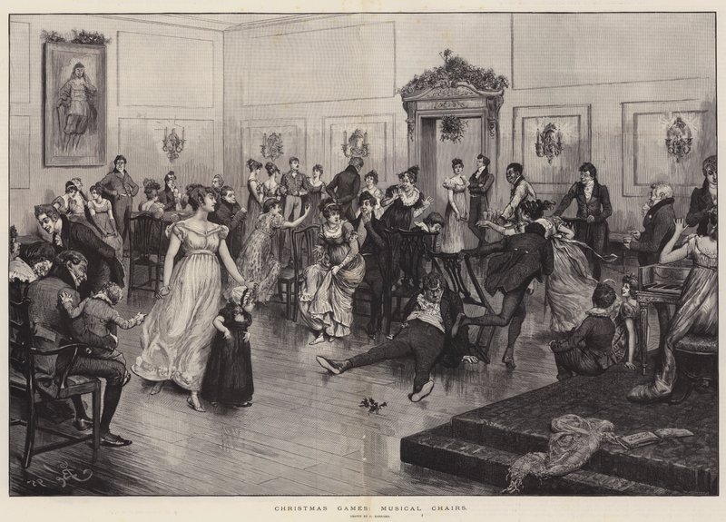 Jogos de Natal, Cadeiras Musicais de Frederick Barnard