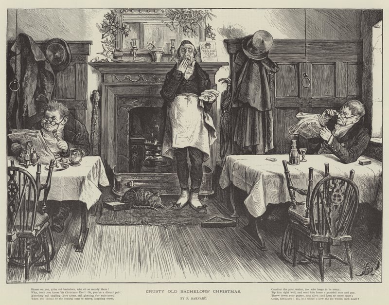 Natal dos celibatários velhos duros de Frederick Barnard
