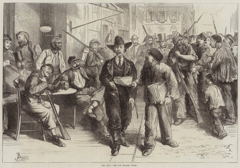 A guerra, a Rue Royale, Tours de Frederick Barnard