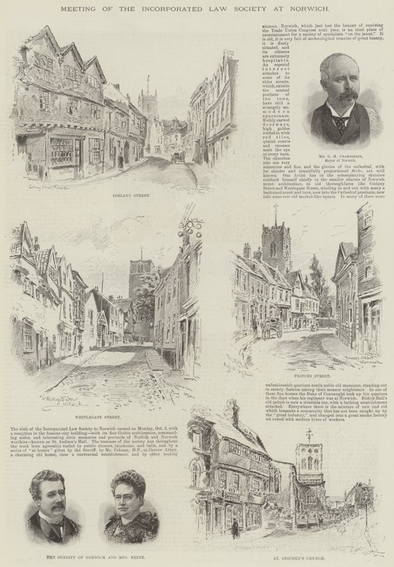Reunião da Sociedade Jurídica Incorporada em Norwich de Frederick George Kitton