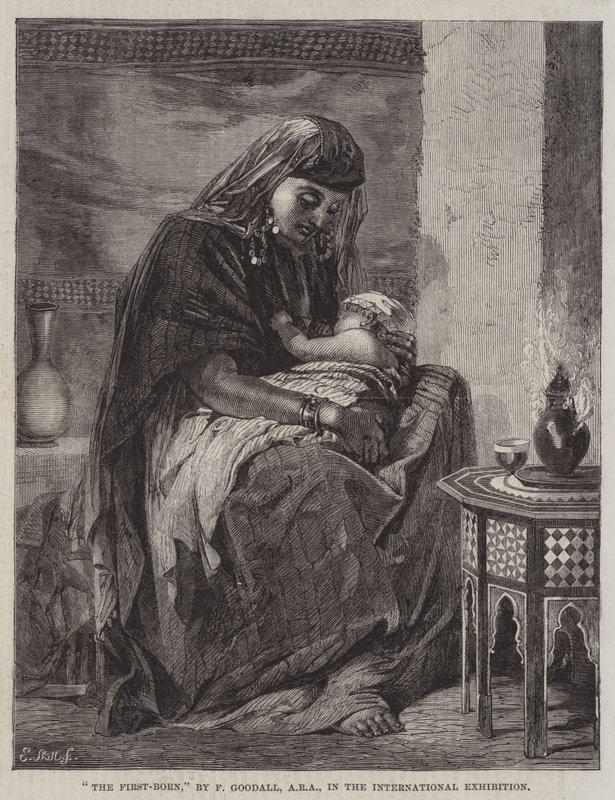 O primogênito, na exposição internacional de Frederick Goodall