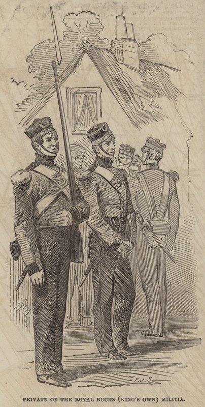 Privado do Milho Real (Próprio do Rei) Milícia de Frederick John Skill