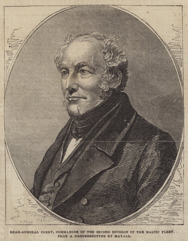 Contra-Almirante Corry, Comandante da Segunda Divisão da Frota Báltica de Frederick John Skill