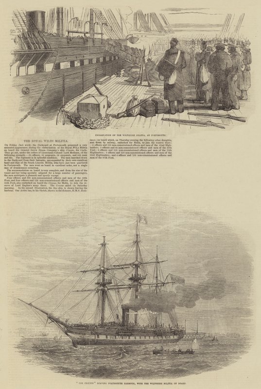 A milícia real de Wilts de Frederick John Skill